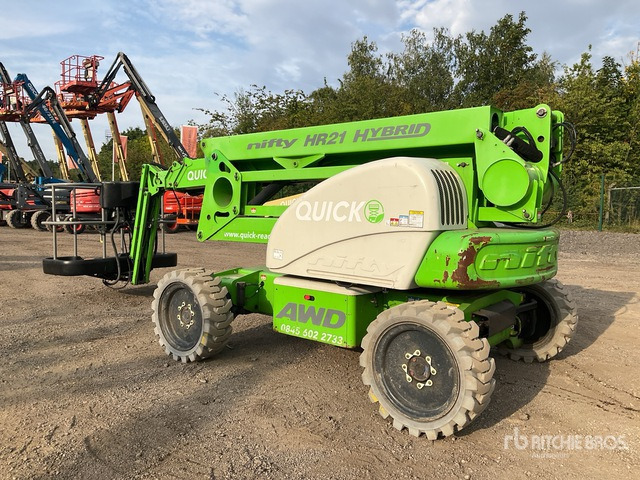 2016 Nifty HR21 4WD Hybrid Articulating Boom Lift - Knikarmhoogwerker: afbeelding 4 2016 Nifty HR21 4WD Hybrid Articulating Boom Lift - Knikarmhoogwerker: afbeelding 4