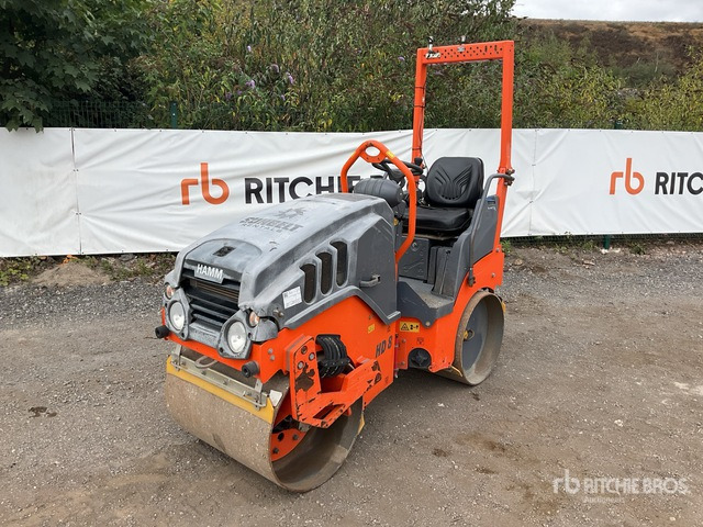 2018 Hamm HD8VV Double Drum Roller - Asfaltwals: afbeelding 2 2018 Hamm HD8VV Double Drum Roller - Asfaltwals: afbeelding 2
