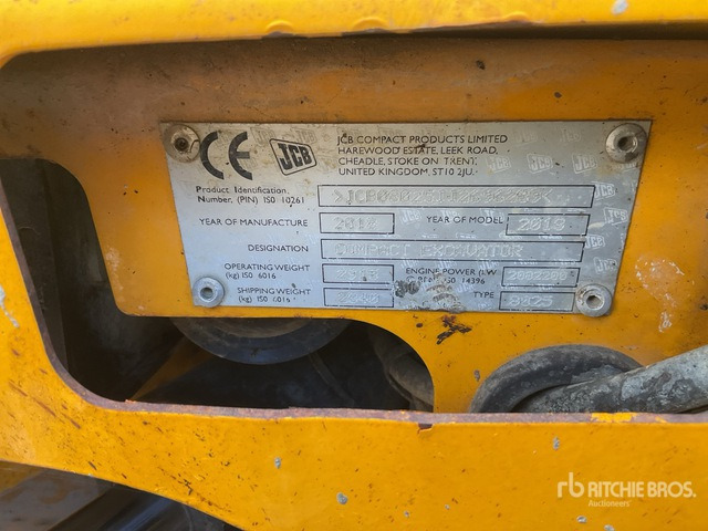 2018 JCB 8025 Tracked Excavator - Rupsgraafmachine: afbeelding 1 2018 JCB 8025 Tracked Excavator - Rupsgraafmachine: afbeelding 1