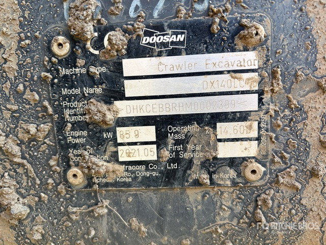 2021 Doosan DX140LC-5 Tracked Excavator - Rupsgraafmachine: afbeelding 2 2021 Doosan DX140LC-5 Tracked Excavator - Rupsgraafmachine: afbeelding 2