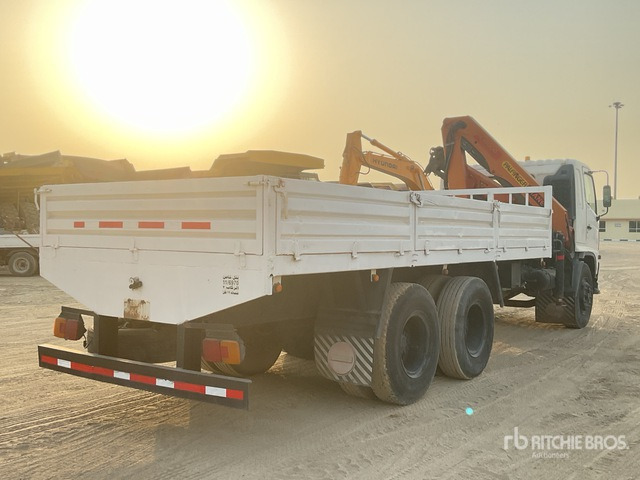 2008 Hino 145 2007 Palfinger K10000 Knuckle B ... Flatbed Truck with Crane - Vrachtwagen met open laadbak, Kraanwagen: afbeelding 3 2008 Hino 145 2007 Palfinger K10000 Knuckle B ... Flatbed Truck with Crane - Vrachtwagen met open laadbak, Kraanwagen: afbeelding 3