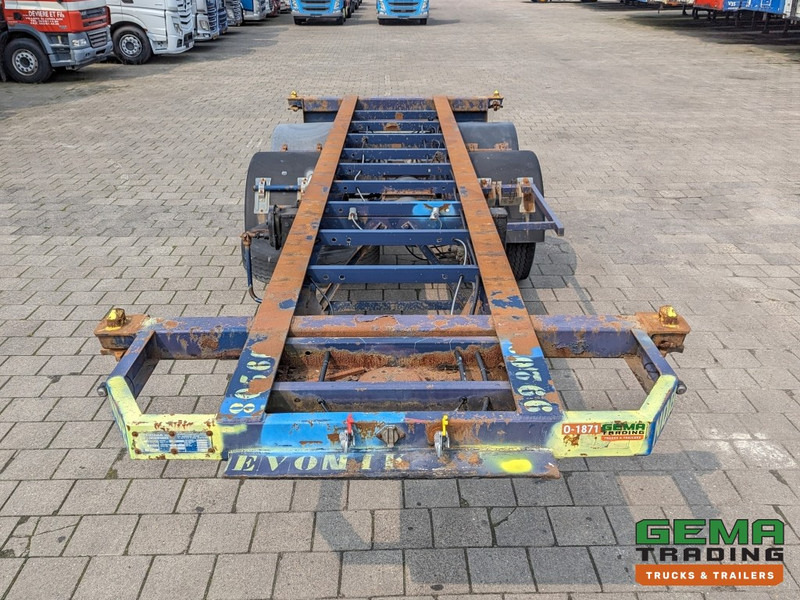 Containertransporter/ Wissellaadbak oplegger Flandria OP 20V 2A 2-Assen ROR - DrumBrakes - Leaf Suspension - 20FT (O1871): afbeelding 6
