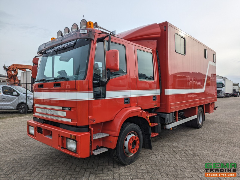 Iveco Tector ML120E24D 4x2 Euro3 DubbelCabine - Paardenwagen 3-Paards - Kleedruimte - Hydraulische klep- TOP! - Paardenvrachtwagen: afbeelding 2 Iveco Tector ML120E24D 4x2 Euro3 DubbelCabine - Paardenwagen 3-Paards - Kleedruimte - Hydraulische klep- TOP! - Paardenvrachtwagen: afbeelding 2