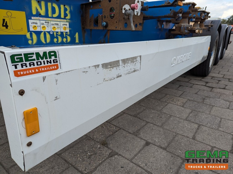 Containertransporter/ Wissellaadbak oplegger Krone SD27 3-Assen BPW Drumbrakes - 5530KG - All Connections - NOT SLIDING (O2048): afbeelding 10