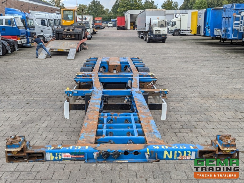 Containertransporter/ Wissellaadbak oplegger Krone SD27 3-Assen BPW Drumbrakes - 5530KG - All Connections - NOT SLIDING (O2048): afbeelding 6