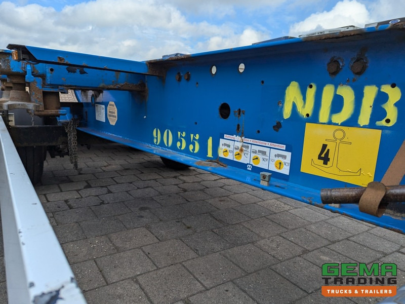 Containertransporter/ Wissellaadbak oplegger Krone SD27 3-Assen BPW Drumbrakes - 5530KG - All Connections - NOT SLIDING (O2048): afbeelding 11