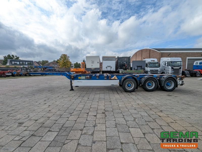 Containertransporter/ Wissellaadbak oplegger Krone SD27 3-Assen BPW Drumbrakes - 5530KG - All Connections - NOT SLIDING (O2048): afbeelding 15