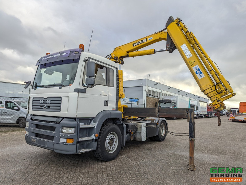 MAN TGA 18.410 4x2 LX Euro3 - MKG HLK225HP 4510KG - RadioGrafisch - Trekker: afbeelding 1 MAN TGA 18.410 4x2 LX Euro3 - MKG HLK225HP 4510KG - RadioGrafisch - Trekker: afbeelding 1