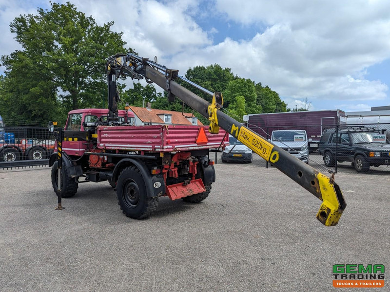 Unimog 416/U1100 4x4 - Hiab PK4600A - Open laadbak - Lier - Vangmuil/trekhaak - Mercedes Benz - Kraanwagen: afbeelding 4 Unimog 416/U1100 4x4 - Hiab PK4600A - Open laadbak - Lier - Vangmuil/trekhaak - Mercedes Benz - Kraanwagen: afbeelding 4