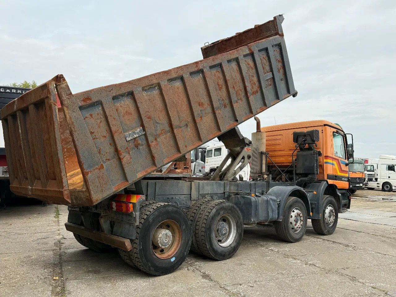 Kipper vrachtwagen Mercedes-Benz Actros 4140 V6 8X4 Tipper Spring/Spring Manual G: afbeelding 7