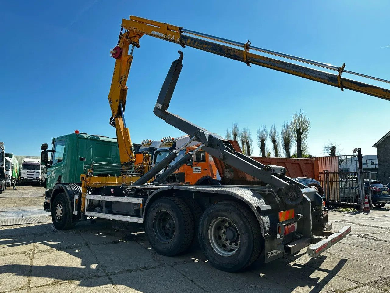 Scania P114-380 6X2 Ampirol + Heila 13000 5T Crane Manu - Containertransporter/ Wissellaadbak vrachtwagen: afbeelding 3 Scania P114-380 6X2 Ampirol + Heila 13000 5T Crane Manu - Containertransporter/ Wissellaadbak vrachtwagen: afbeelding 3