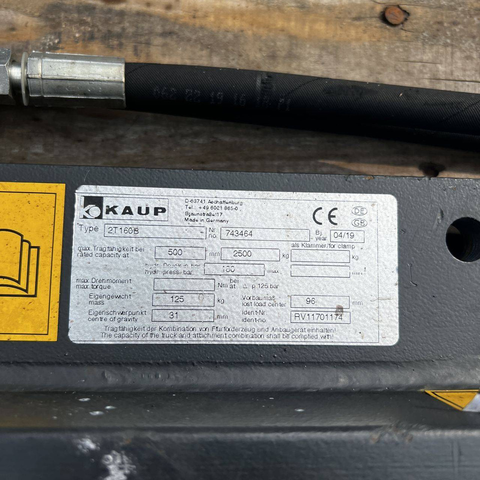 KAUP 2T160B Forkpositioner without sideshift - Aanbouwdeel: afbeelding 3 KAUP 2T160B Forkpositioner without sideshift - Aanbouwdeel: afbeelding 3