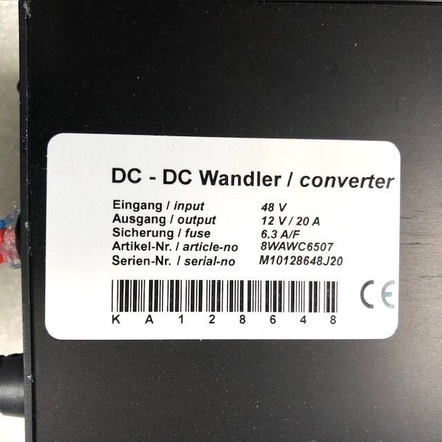 DC-DC Converter 48V - Elektrisch systeem voor Intern transport: afbeelding 5 DC-DC Converter 48V - Elektrisch systeem voor Intern transport: afbeelding 5