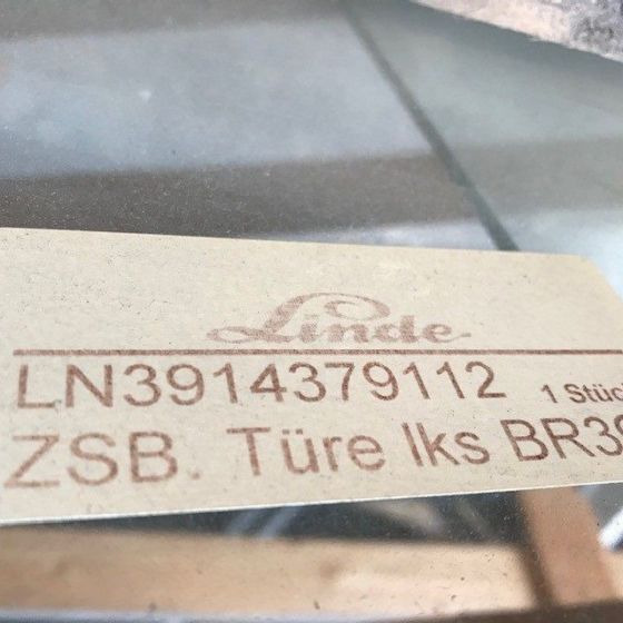 Door left for Linde . Series 391-01, H14-20 - Cabine en interieur voor Intern transport: afbeelding 5 Door left for Linde . Series 391-01, H14-20 - Cabine en interieur voor Intern transport: afbeelding 5