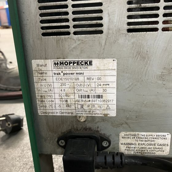 Elektrisch systeem voor Intern transport Hoppecke Trak Power Mini 24V/30A: afbeelding 6