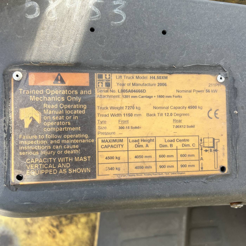 Hyster H4.50XM - Diesel heftruck: afbeelding 5 Hyster H4.50XM - Diesel heftruck: afbeelding 5