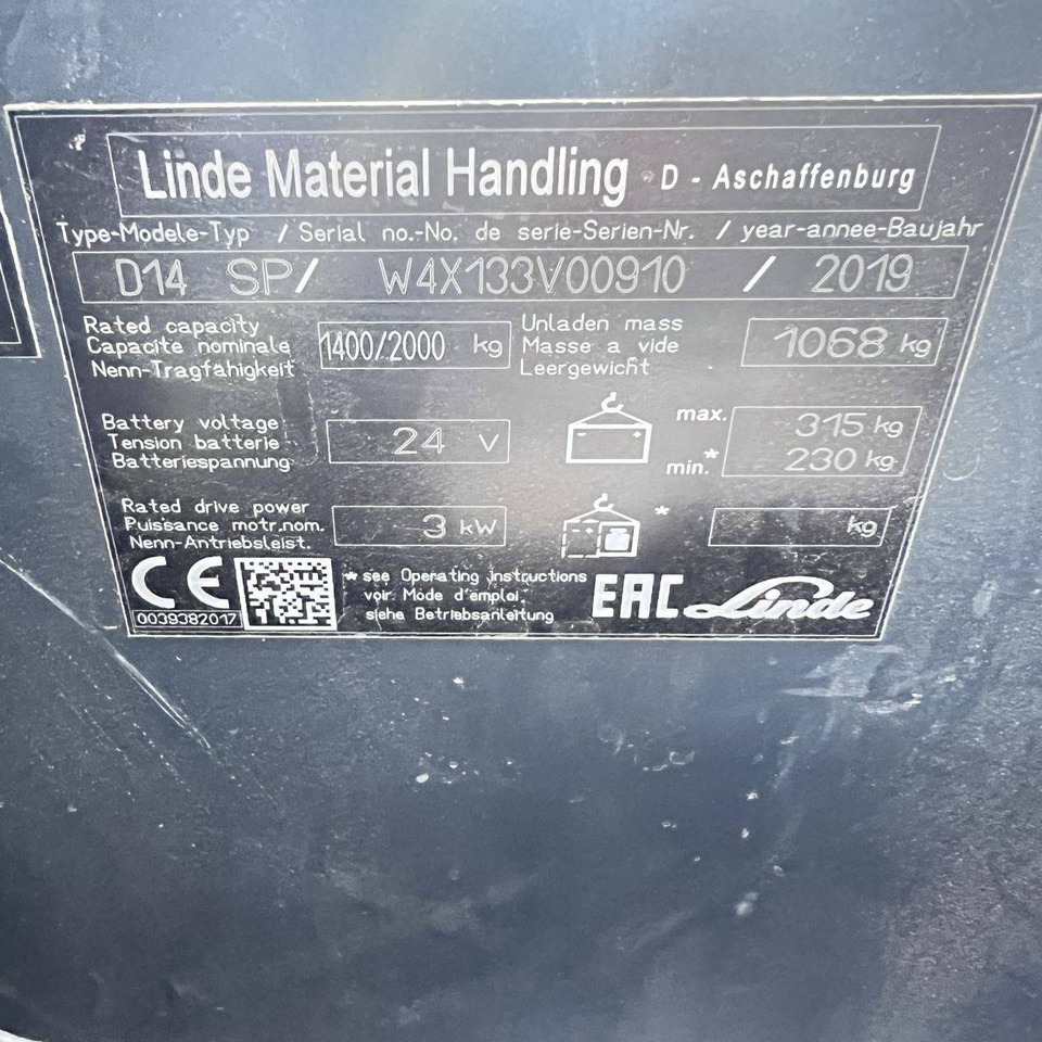 Stapelaar Linde D14SP (133): afbeelding 14