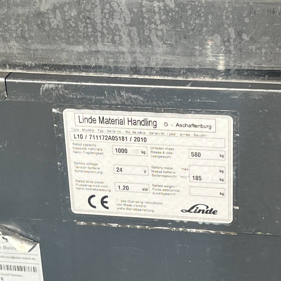 Stapelaar Linde L10 (1172): afbeelding 12