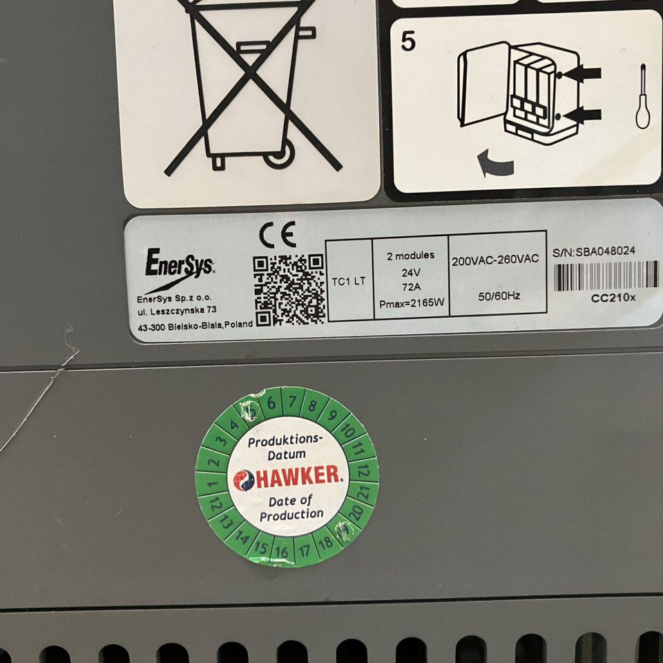 Hawker 24V/72A Lifetech TC1LT - Onderdelen voor Intern transport: afbeelding 5 Hawker 24V/72A Lifetech TC1LT - Onderdelen voor Intern transport: afbeelding 5