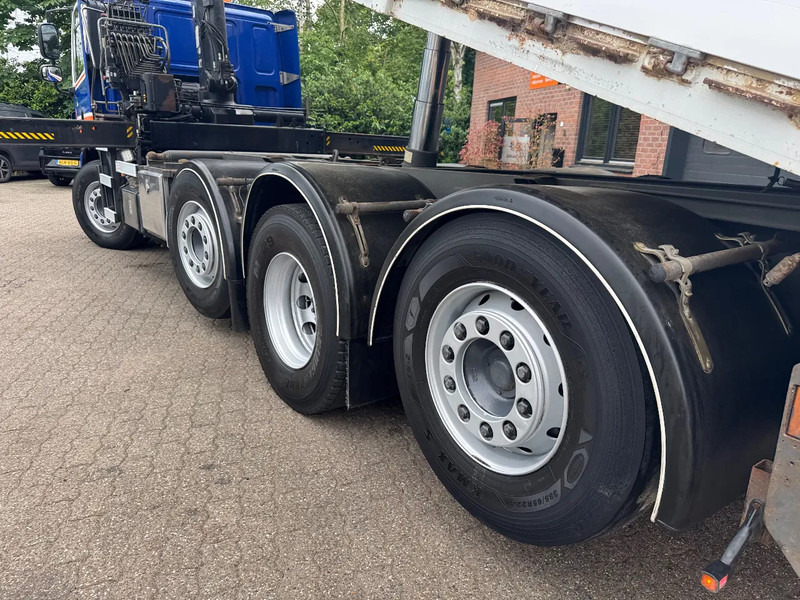 Kipper vrachtwagen, Kraanwagen DAF CF 85.360 8X2 3 Zijdige kipper HIAB 16 t/m kraan AHK Top condition: afbeelding 8