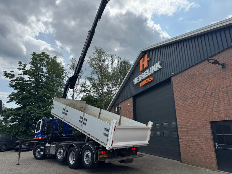 Kipper vrachtwagen, Kraanwagen DAF CF 85.360 8X2 3 Zijdige kipper HIAB 16 t/m kraan AHK Top condition: afbeelding 9