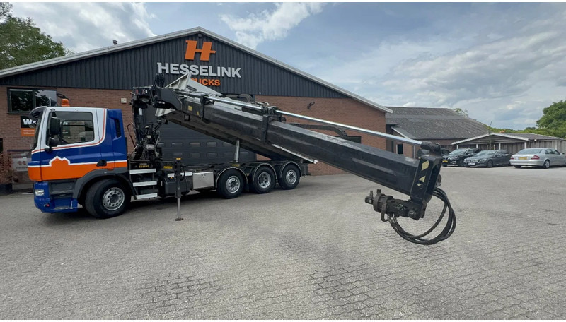 Kipper vrachtwagen, Kraanwagen DAF CF 85.360 8X2 3 Zijdige kipper HIAB 16 t/m kraan AHK Top condition: afbeelding 16