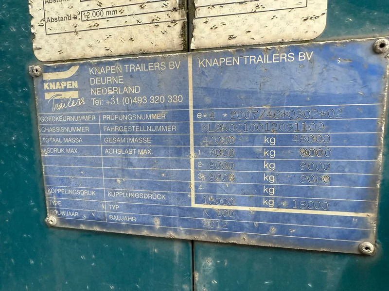 Knapen Trailers K100 92m3 Cargo Floor 10MM BPW - Schuifvloer oplegger: afbeelding 5 Knapen Trailers K100 92m3 Cargo Floor 10MM BPW - Schuifvloer oplegger: afbeelding 5