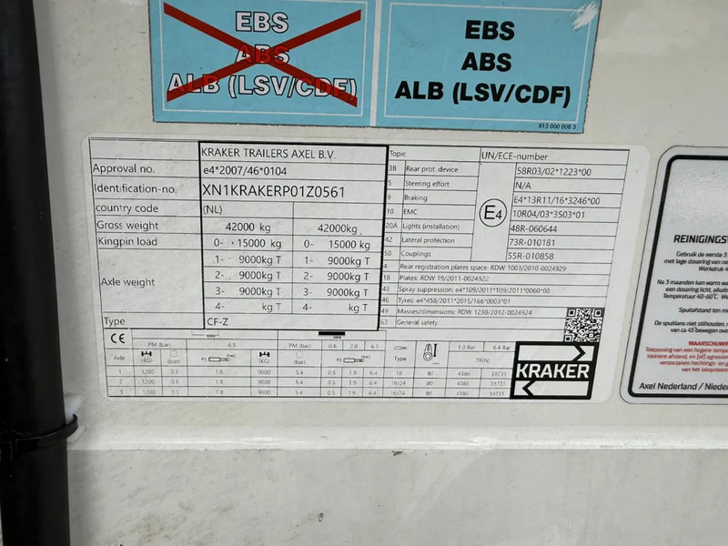 Kraker CF-ISO Koel / Walkingfloor Thermo King SLX 400 Alcoa's - Schuifvloer oplegger: afbeelding 3 Kraker CF-ISO Koel / Walkingfloor Thermo King SLX 400 Alcoa's - Schuifvloer oplegger: afbeelding 3