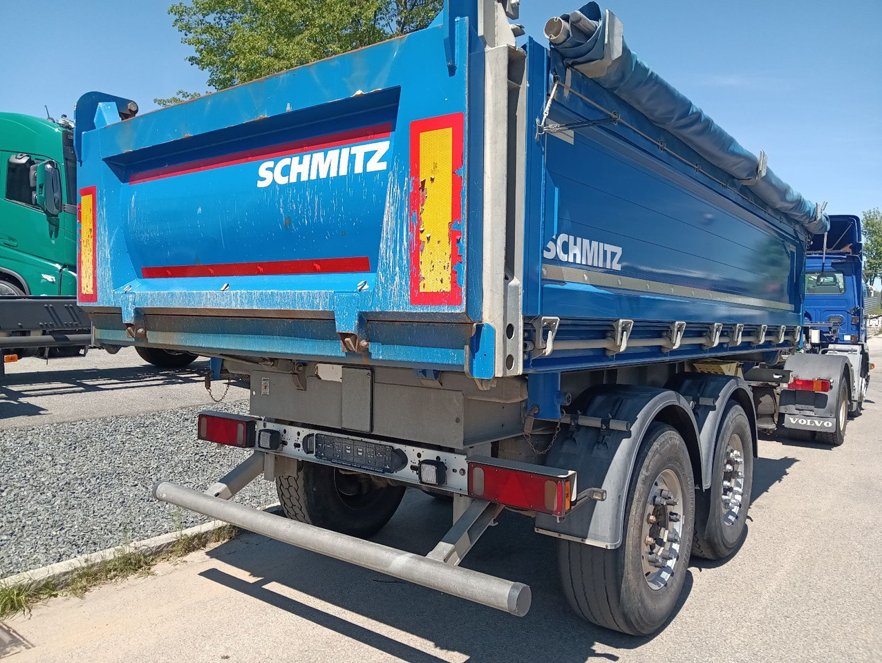 Kipper aanhangwagen Schmitz Cargobull ZKI 18 Tandem 3-Seiten Kipper ALU ALCOA Rollplan: afbeelding 9