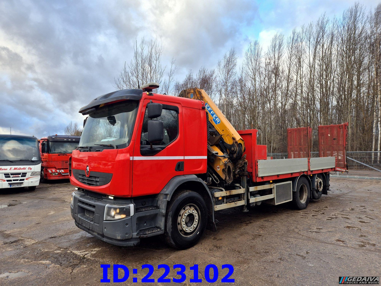 RENAULT Lander 430.26 6x2 + Crane EFFER 225/5S - Vrachtwagen met open laadbak: afbeelding 2 RENAULT Lander 430.26 6x2 + Crane EFFER 225/5S - Vrachtwagen met open laadbak: afbeelding 2