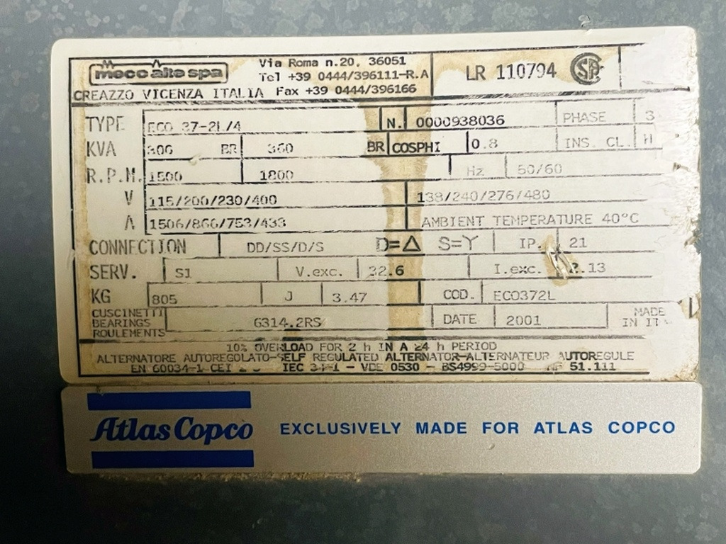 Atlas Copco QAS 338GD (4080) - Industrie generator: afbeelding 3 Atlas Copco QAS 338GD (4080) - Industrie generator: afbeelding 3