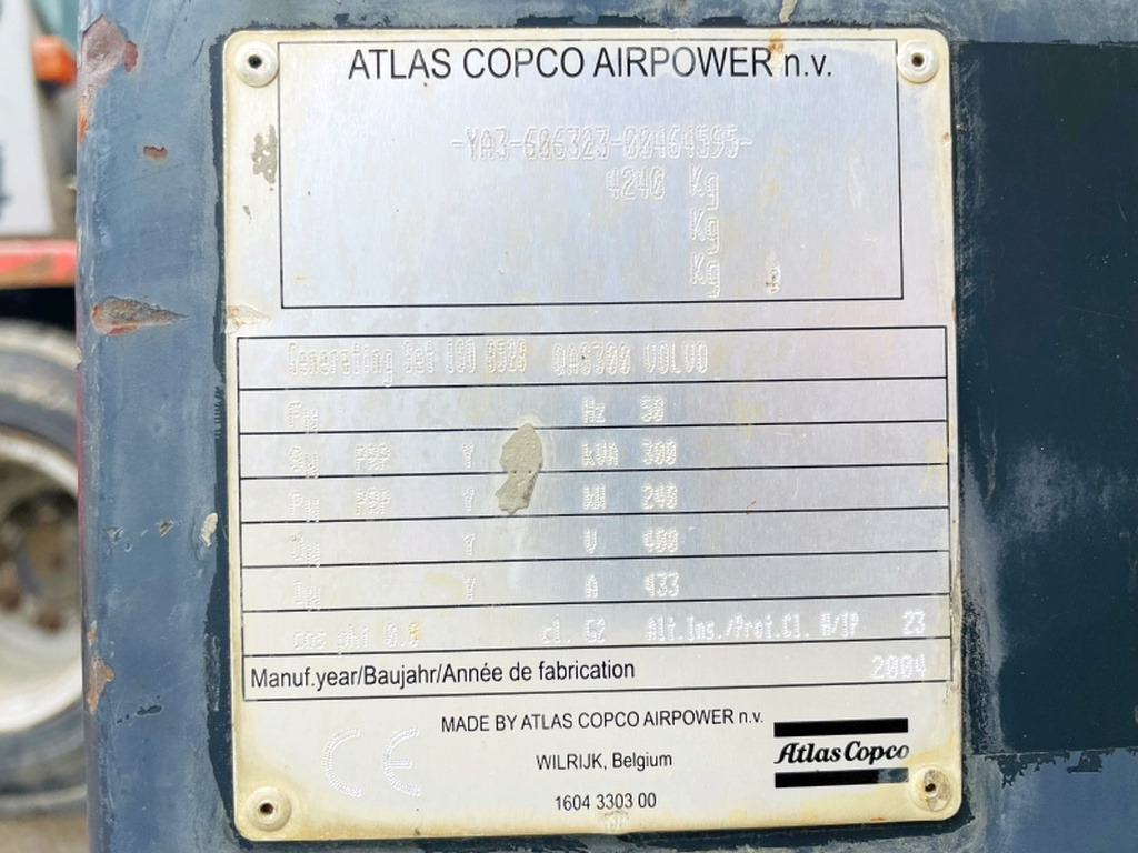 Atlas Copco QAS300 VD (3980) - Industrie generator: afbeelding 3 Atlas Copco QAS300 VD (3980) - Industrie generator: afbeelding 3