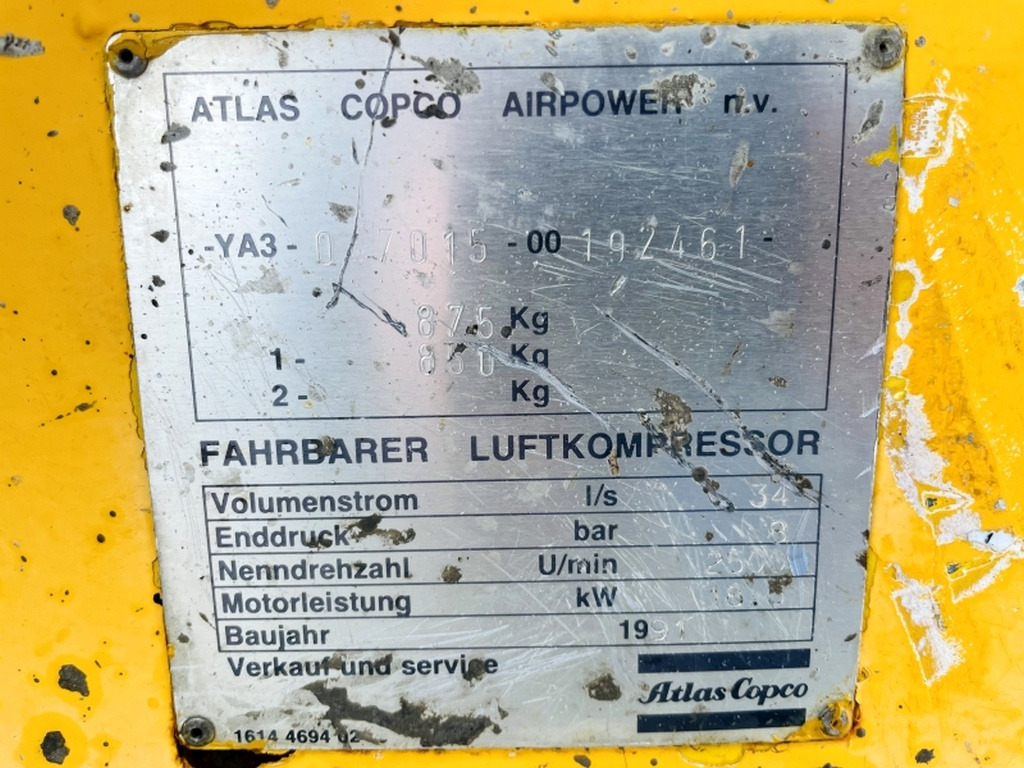 Atlas Copco XAS35DD (3961) - Luchtcompressor: afbeelding 3 Atlas Copco XAS35DD (3961) - Luchtcompressor: afbeelding 3