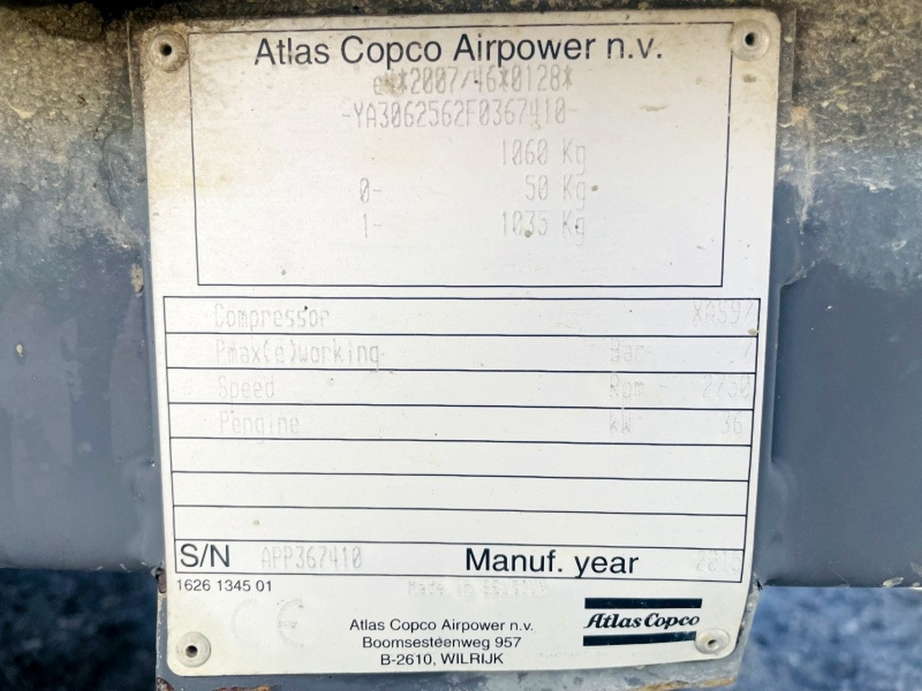 Atlas Copco XAS97 (4022) - Luchtcompressor: afbeelding 3 Atlas Copco XAS97 (4022) - Luchtcompressor: afbeelding 3