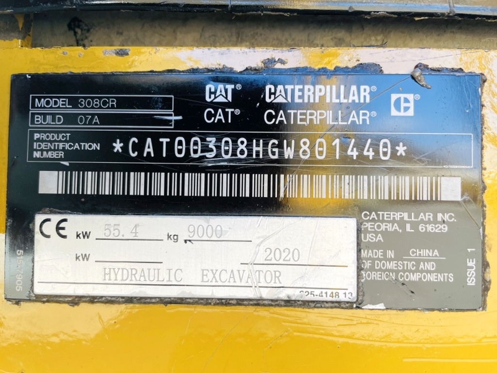 Caterpillar 308 CR (3966) - Minigraafmachine: afbeelding 3 Caterpillar 308 CR (3966) - Minigraafmachine: afbeelding 3