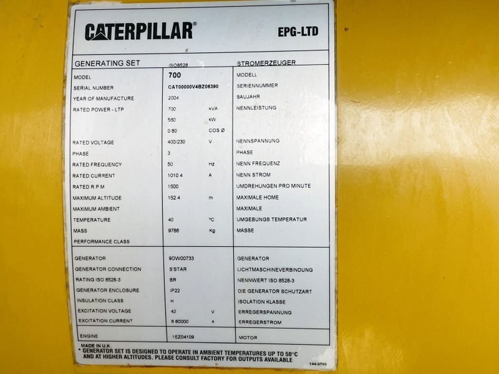 Caterpillar 700 (4059) - Industrie generator: afbeelding 5 Caterpillar 700 (4059) - Industrie generator: afbeelding 5