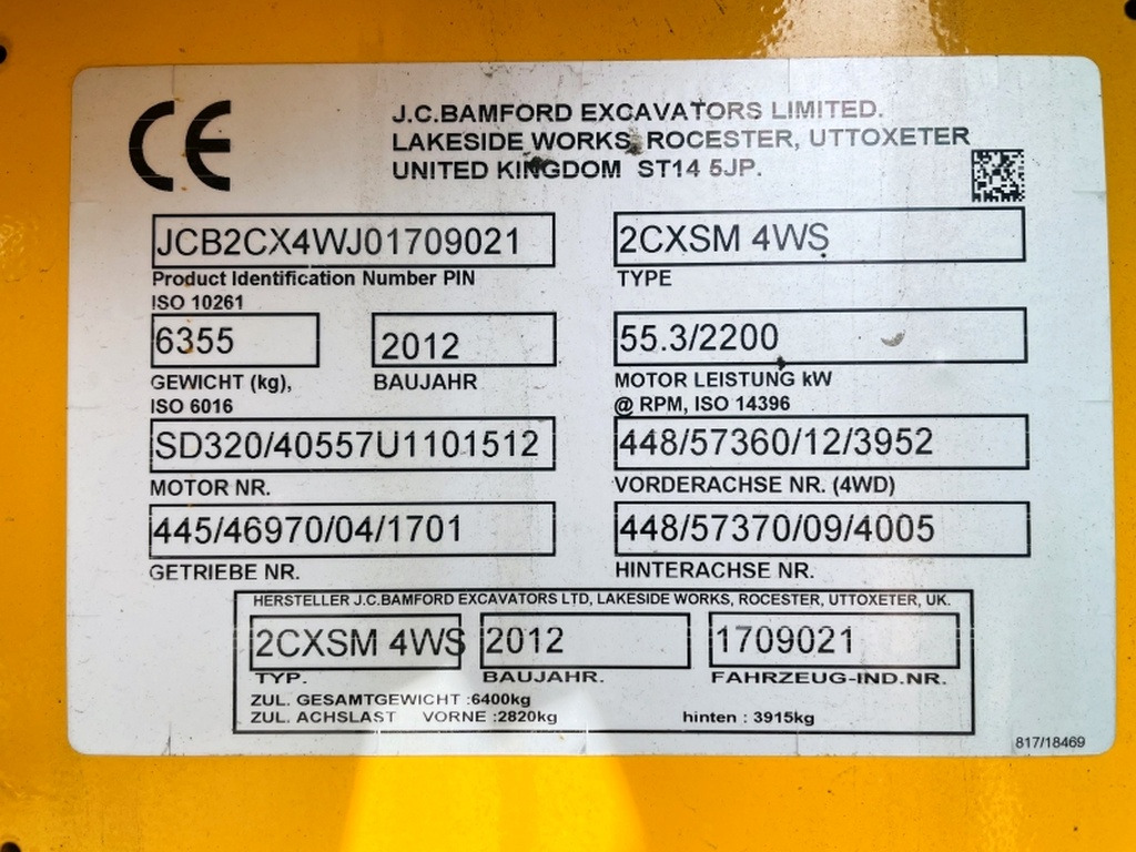 JCB 2CX SM 4WS (4003) - Graaflaadmachine: afbeelding 3 JCB 2CX SM 4WS (4003) - Graaflaadmachine: afbeelding 3