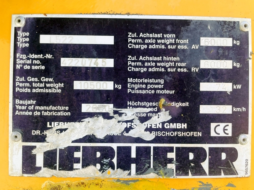 Liebherr L522 (4023) - Wiellader: afbeelding 4 Liebherr L522 (4023) - Wiellader: afbeelding 4