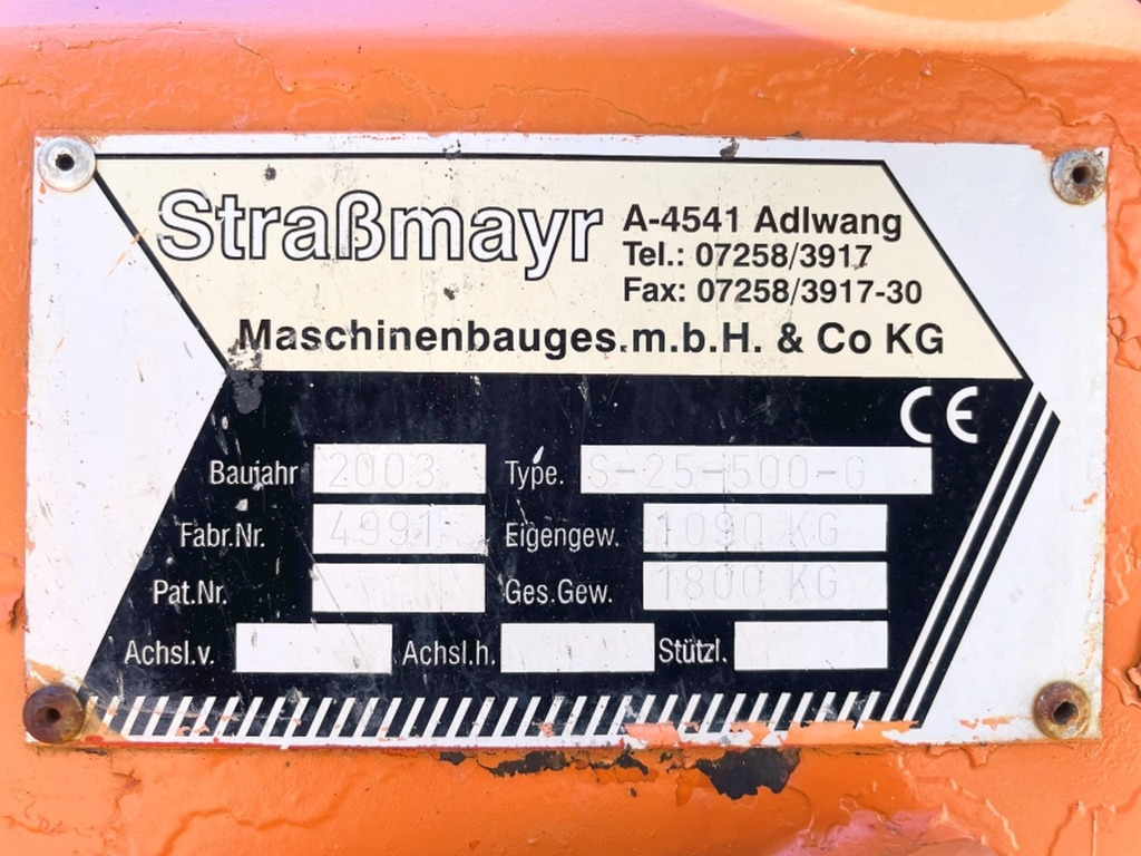Strassmayr S-25-500G (4055) - Bitumen sprayer: afbeelding 4 Strassmayr S-25-500G (4055) - Bitumen sprayer: afbeelding 4