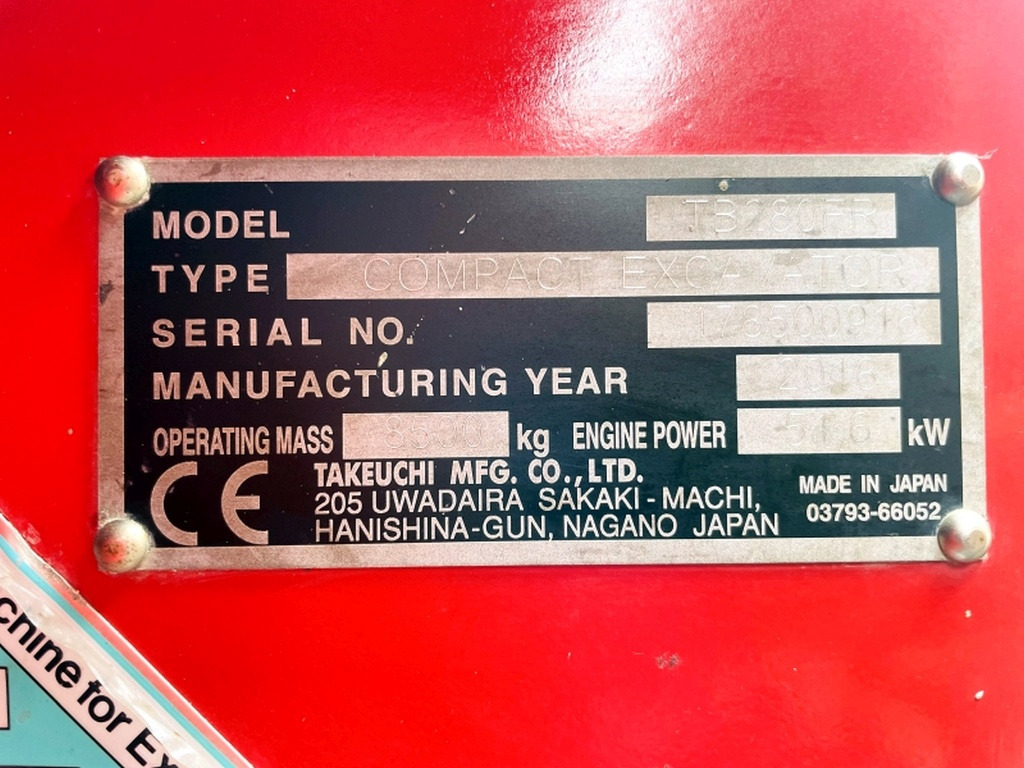 Takeuchi TB280FR (4002) - Minigraafmachine: afbeelding 3 Takeuchi TB280FR (4002) - Minigraafmachine: afbeelding 3