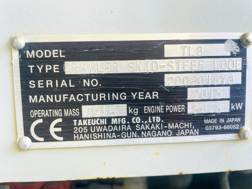Takeuchi TL8 (4031) - Schranklader: afbeelding 3 Takeuchi TL8 (4031) - Schranklader: afbeelding 3