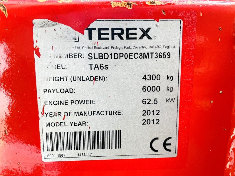 Terex TA6 (3594) - Minidumper: afbeelding 2 Terex TA6 (3594) - Minidumper: afbeelding 2