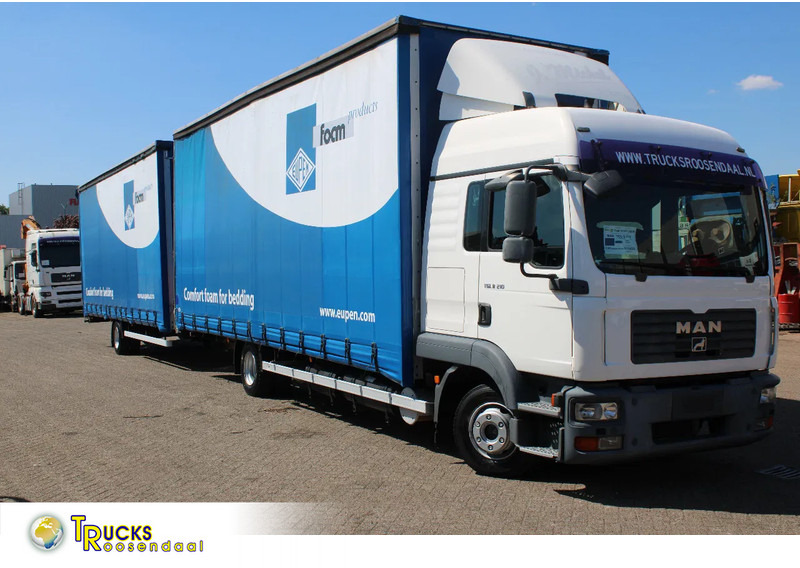 MAN TGL 8.210 + TRAILER + SLEEPCAB COMBI - Schuifzeilen vrachtwagen: afbeelding 1 MAN TGL 8.210 + TRAILER + SLEEPCAB COMBI - Schuifzeilen vrachtwagen: afbeelding 1