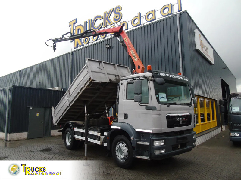 MAN TGM 18.250 + PALFINGER 11.001K + TIPPER + EURO 5 - Kraanwagen: afbeelding 1 MAN TGM 18.250 + PALFINGER 11.001K + TIPPER + EURO 5 - Kraanwagen: afbeelding 1