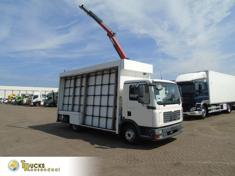MAN TGL 8.180 + PALFINGER + GLASS TRUCK + MANUAL - Vrachtwagen, Kraanwagen: afbeelding 1 MAN TGL 8.180 + PALFINGER + GLASS TRUCK + MANUAL - Vrachtwagen, Kraanwagen: afbeelding 1