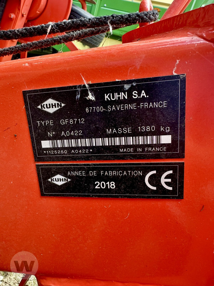 Kuhn GF 8712 - Hooischudder: afbeelding 2 Kuhn GF 8712 - Hooischudder: afbeelding 2