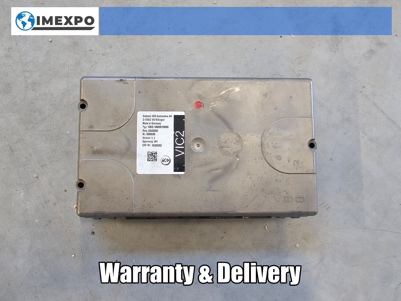 DAF XF CF / VIC2 CONTROL UNIT / 1639082 - ECU: afbeelding 1 DAF XF CF / VIC2 CONTROL UNIT / 1639082 - ECU: afbeelding 1