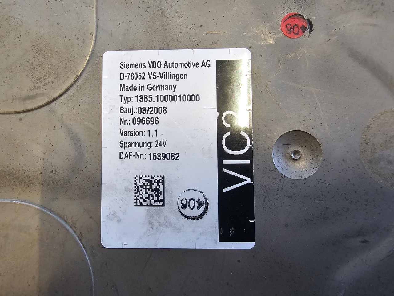 DAF XF CF / VIC2 CONTROL UNIT / 1639082 - ECU: afbeelding 4 DAF XF CF / VIC2 CONTROL UNIT / 1639082 - ECU: afbeelding 4