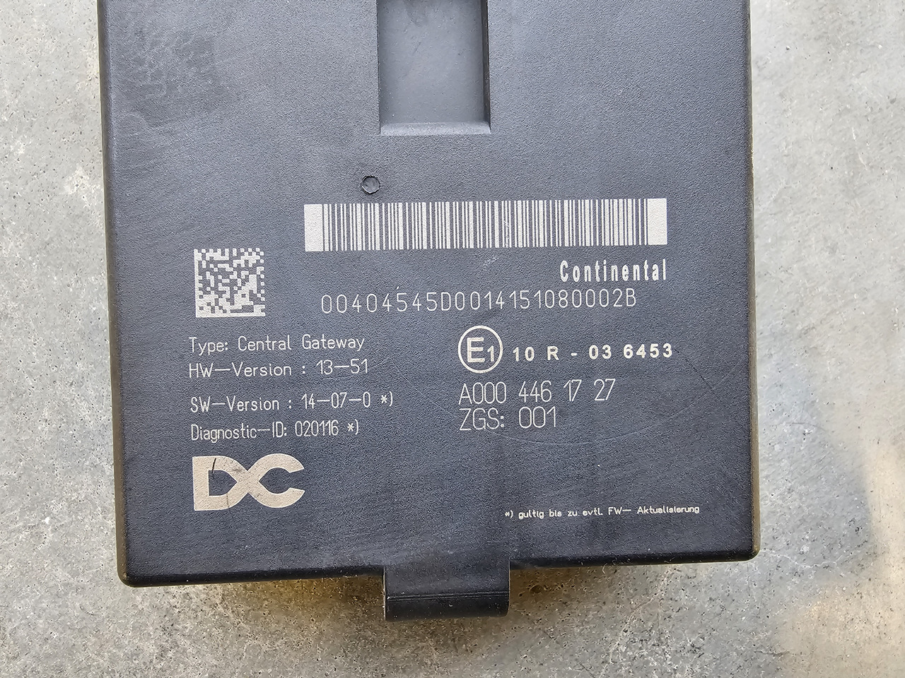 MERCEDES-BENZ ATEGO MP4 EURO 6 /CGW CENTRAL GATEWAY ECU / A0004461727 - ECU: afbeelding 3 MERCEDES-BENZ ATEGO MP4 EURO 6 /CGW CENTRAL GATEWAY ECU / A0004461727 - ECU: afbeelding 3