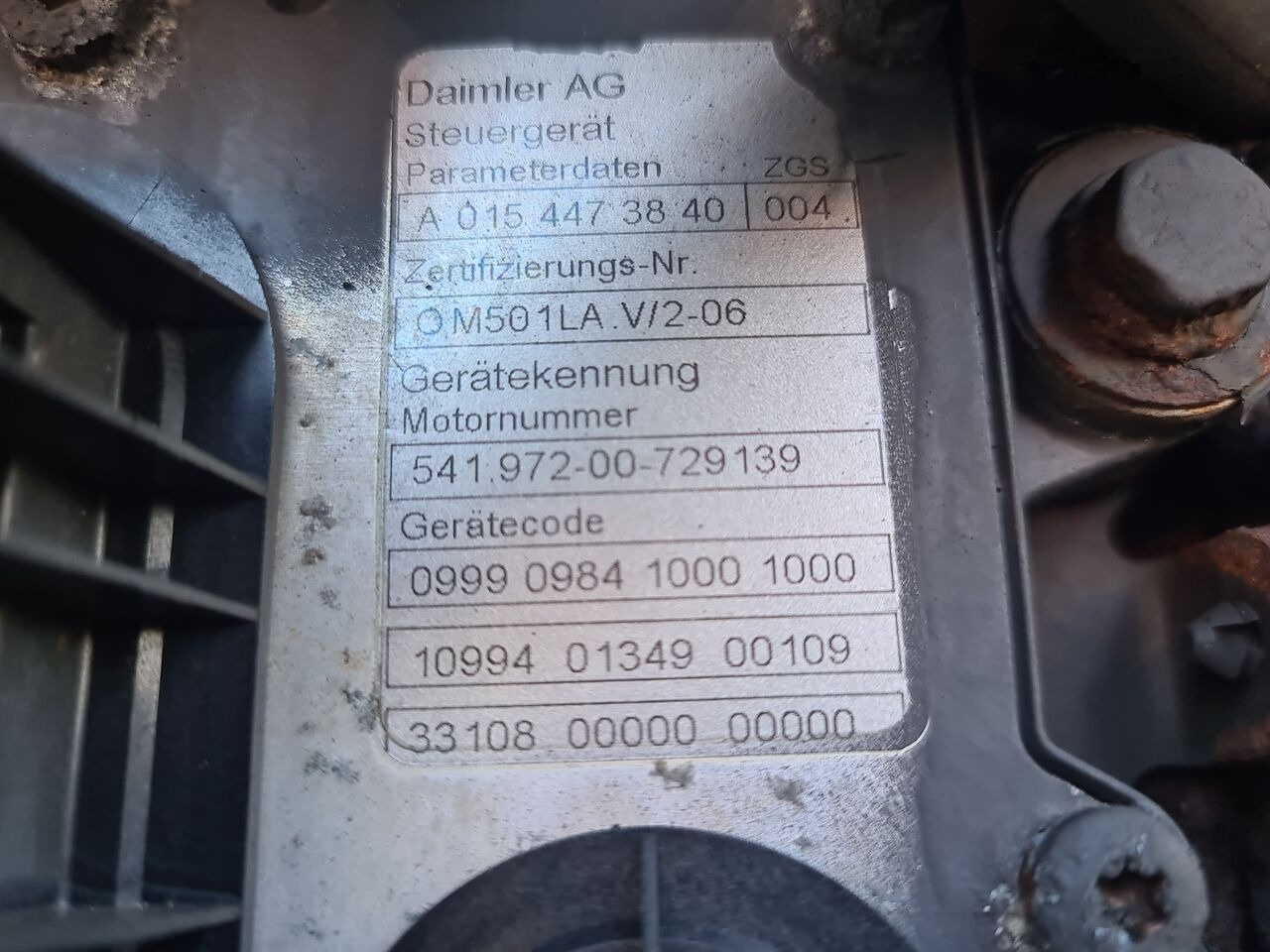 Mercedes-Benz ACTROS MP2 MP3 EURO5 Mercedes-Benz OM501LA V6 A0154473840 EURO5 - Motor voor Vrachtwagen: afbeelding 4 Mercedes-Benz ACTROS MP2 MP3 EURO5 Mercedes-Benz OM501LA V6 A0154473840 EURO5 - Motor voor Vrachtwagen: afbeelding 4
